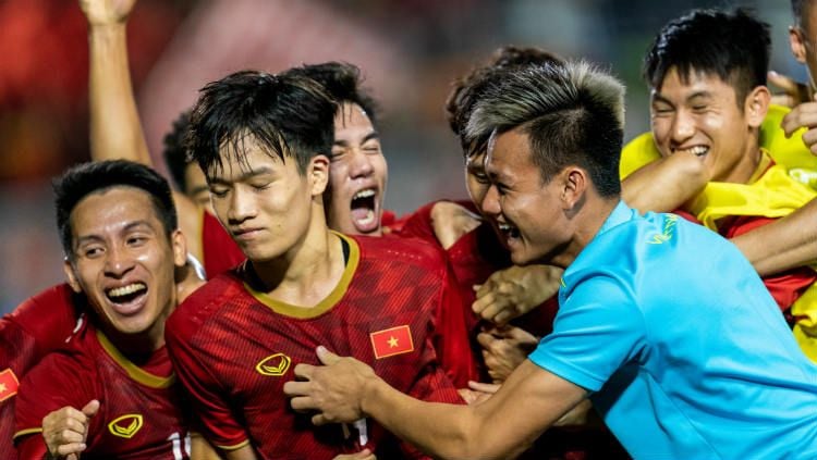 Dibantai Australia di Kualifikasi Piala Dunia 2022, timnas Vietnam menjadi bahan olokan media Korea Selatan. Copyright: © Gary Tyson/Getty Images for SEA Games