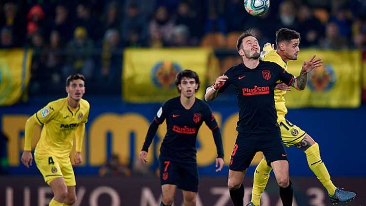Duel pemain Villarreal vs Atletico Madrid dalam laga LaLiga Spanyol 2019-2020 pekan ke-16 Copyright: &copy; Pablo Morano/GettyImages
