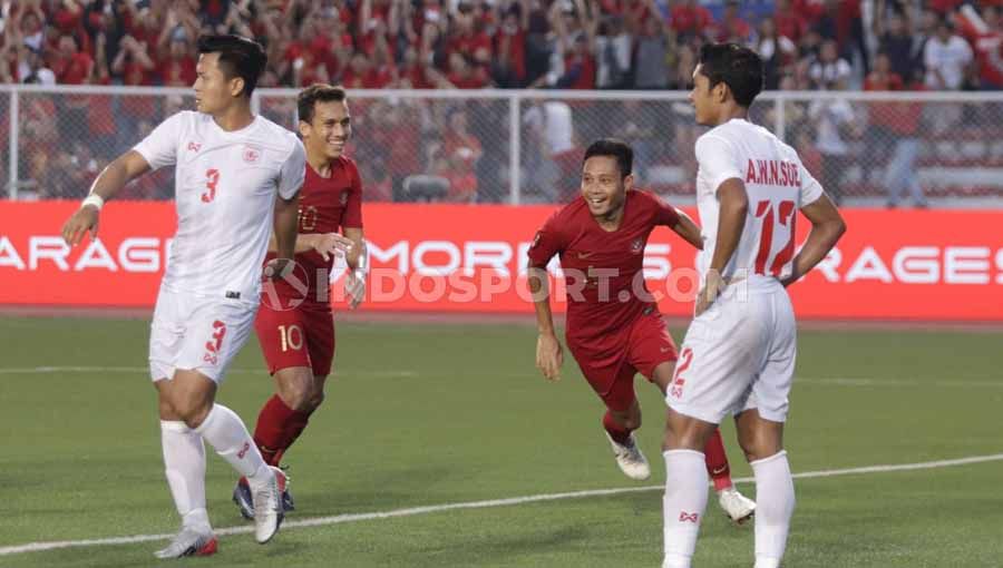 Timnas Indonesia U-23 sukses melenggang ke babak final SEA Games 2019. Skuat Garuda Muda sukses menaklukkan Myamnar di babak semifinal, Sabtu (07/12/19). Copyright: © Ronald Seger Prabowo/INDOSPORT