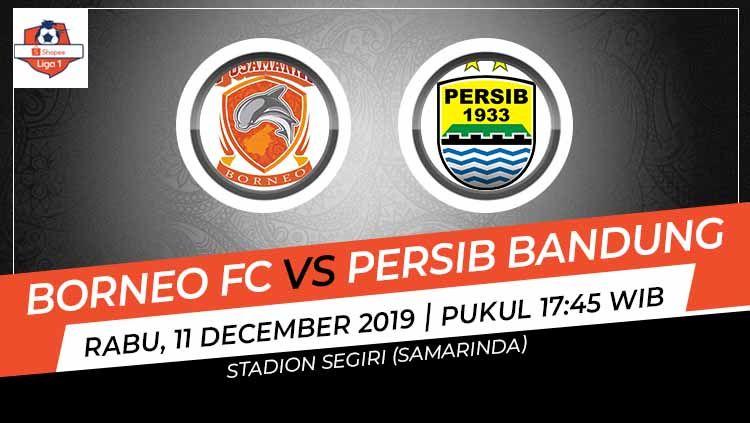Laga pekan ke-32 Shopee Liga 1 antara Borneo FC melawan Persib Bandung, Rabu (11/12/19), pukul 17.45 WIB, bisa disaksikan di situs live streaming di Vidio.com. Copyright: © Grafis: Indosport.com