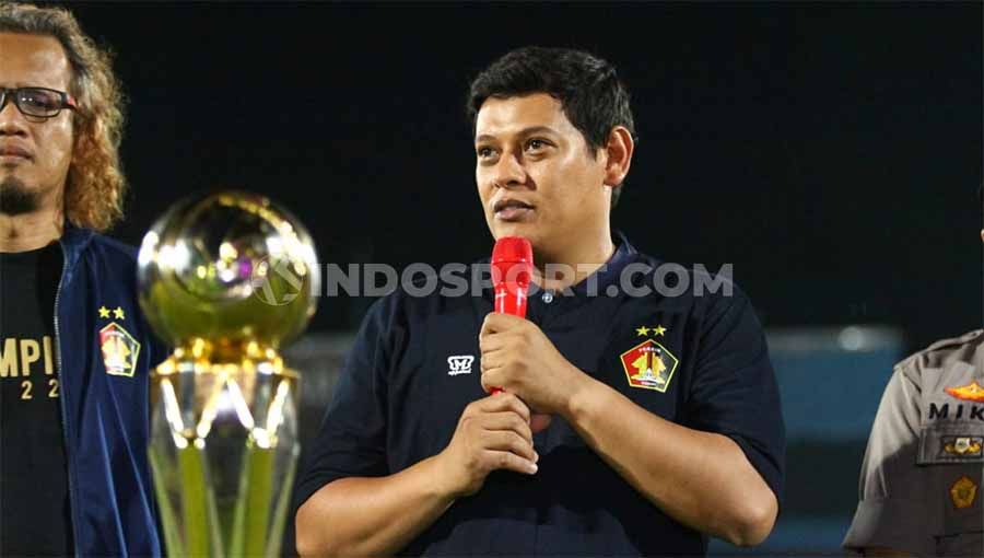 Wali Kota Kediri, Abdullah Abu Bakar menitipkan sejumlah pesan penting kepada suporter Persik Kediri selama berlaga di Liga 1 musim depan. Copyright: © Ian Setiawan/INDOSPORT