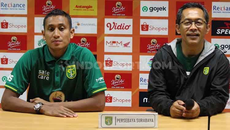 Pemain klub Liga 1 2020 Persebaya Surabaya, M Syaifuddin mengaku sudah ada kemajuan mengenai cedera lutut yang dialaminya. Copyright: © Fitra Herdian/INDOSPORT