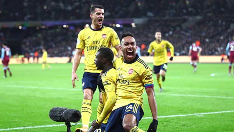 Hasil Pertandingan Liga Inggris West Ham Vs Arsenal Indosport
