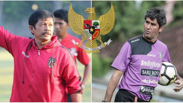 Dua mantan pelatih Bali United, Indra Sjafri dan Stefano Cugurra Teco siap melatih Timnas Indonesia. Copyright: &copy; INDOSPORT