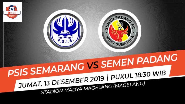 Prediksi pertandingan antara PSIS Semarang vs Semen Padang di kompetisi pekan ke-32 Liga 1 2019. Copyright: © Grafis: Indosport.com