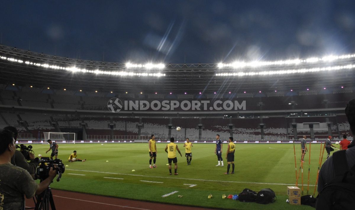 Official training Persija Jakarta jelang laga Liga 1 melawan Madura United di Stadion GBK, Jakarta, Kamis (12/12/19). Copyright: © Herry Ibrahim/INDOSPORT