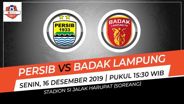 Berikut link live streaming pertandingan sepak bola kompetisi Shopee Liga 1 2019 pada pekan ke-33 antara Persib Bandung vs Badak Lampung FC. Copyright: © Grafis: Ynt/Indosport.com