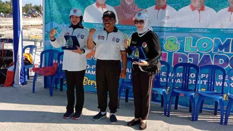 Festival Senam SKJ 2019 akhirnya sampai puncaknya. Kabupaten Wakatobi, Sulawesi Tenggara, menjadi lokasi puncak festival besutan Kemenpora ini. Copyright: © Festival Senam SKJ 2019