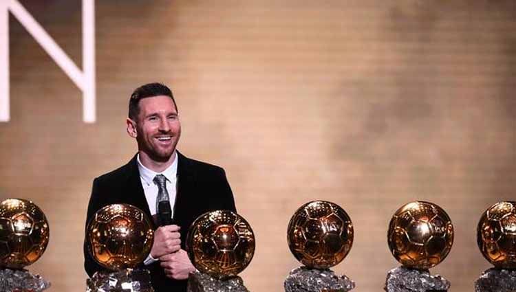 Lionel Messi Ukir Rekor Baru Ballon d'Or. Copyright: © FRANCK FIFE/AFP