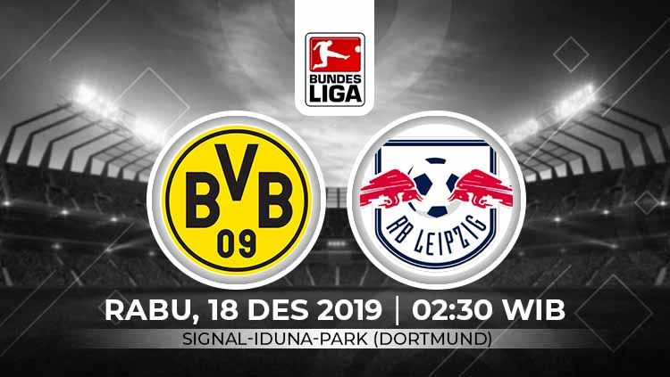 Prediksi pertandingan Bundesliga Jerman pada pekan ke-16 antara Borussia Dortmund vs RB Leipzig. Copyright: © Grafis: Ynt/Indosport.com