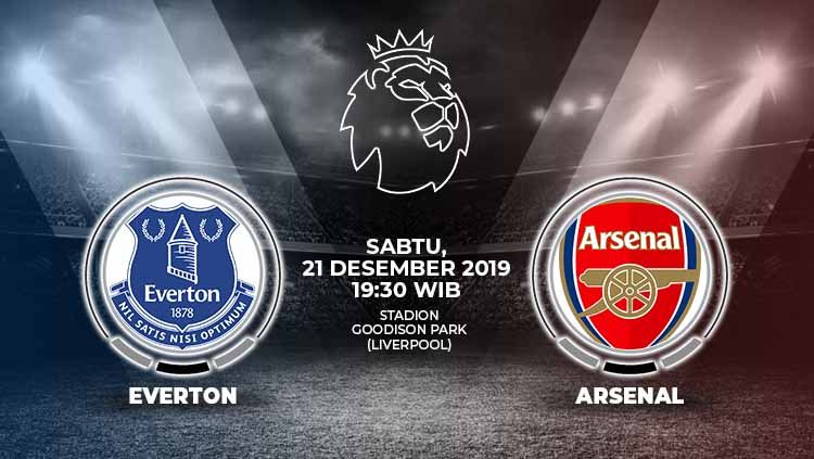Berdasarkan rekor pertemuan sebelumnya, Arsenal diprediksi bisa mengalahkan Everton pada pekan ke-18 Liga Inggris 2019-20, Sabtu (21/12/19) malam. Copyright: &copy; Grafis:Ynt/Indosport.com