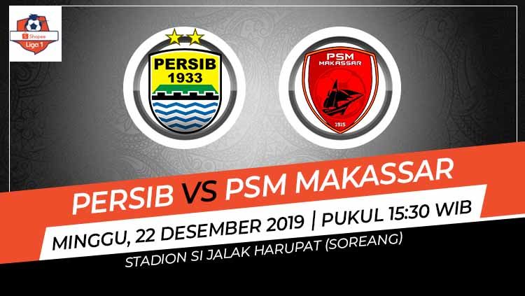 Persib Bandung akan menjamu PSM Makassa dalam laga terakhir Liga 1 2019 yang digelar pada Minggu (22/12/2019) di Stadion Gelora Bandung Lautan Api. Copyright: © Grafis: Ynt/Indosport.com