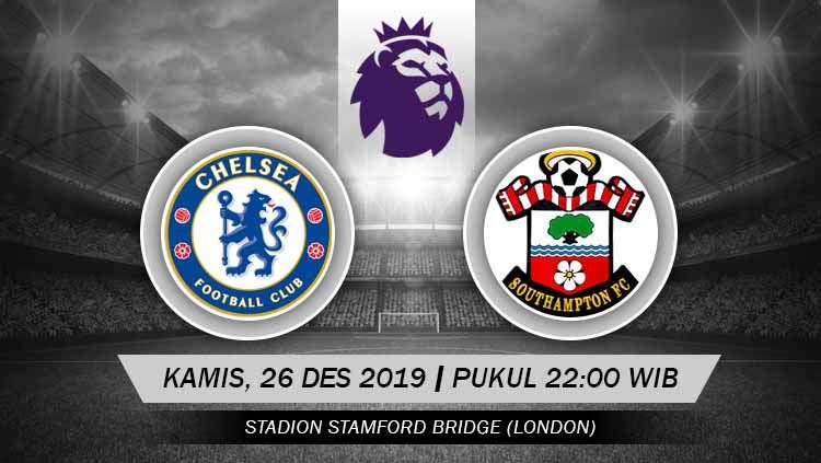 Pertandingan antara Chelsea vs Southampton. Copyright: &copy; Grafis: Indosport