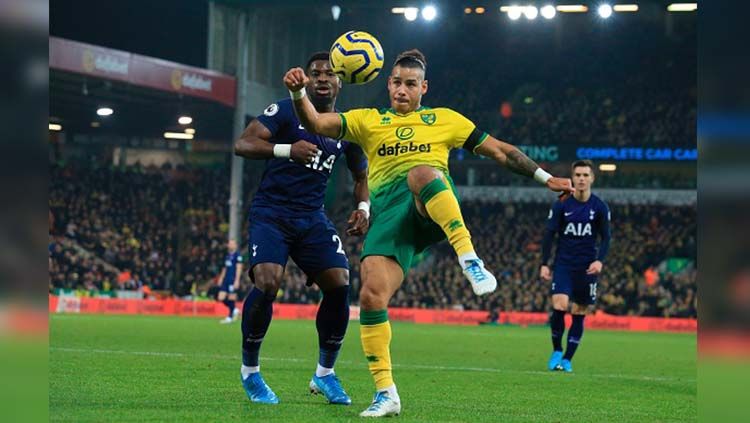 Jalannya pertandingan antara Norwich City vs Tottenham Hotspur. Copyright: © LINDSEY PARNABY/AFP via Getty Images