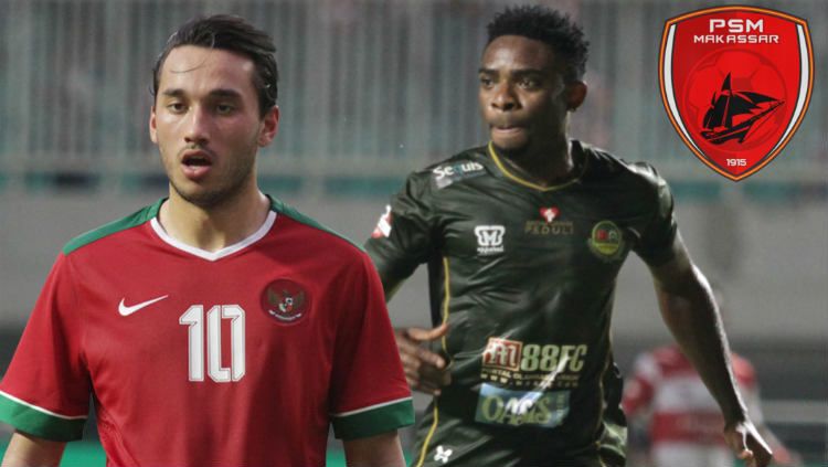Dua striker naturalisasi, Osas Saha dan Ezra Walian kemungkinan akan bertarung di lini depan PSM Makassar pada Liga 1 2020 mendatang. Copyright: © INDOSPORT