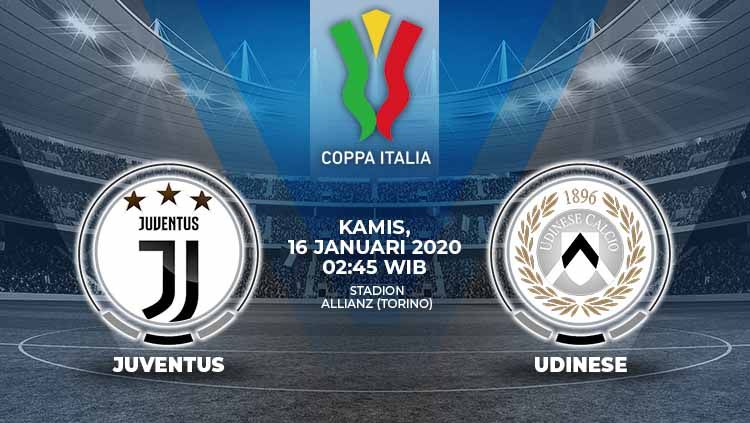 Link Live Streaming Pertandingan antara Juventus vs Udinese (Coppa Italia). Copyright: © Grafis:Ynt/Indosport.com