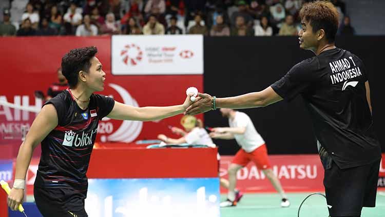 Usai debut di Indonesia Masters 2020, peringkat BWF duet anyar ganda campuran Tontowi Ahmad/Apriyani Rahayu berhasil meroket. Copyright: © Humas PBSI