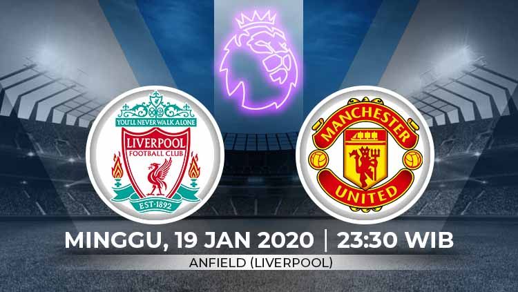 Berikut link live streaming big match pertandingan sepak bola Liga Inggris pada pekan ke-23 antara Liverpool vs Manchester United. Copyright: © Grafis:Ynt/Indosport.com