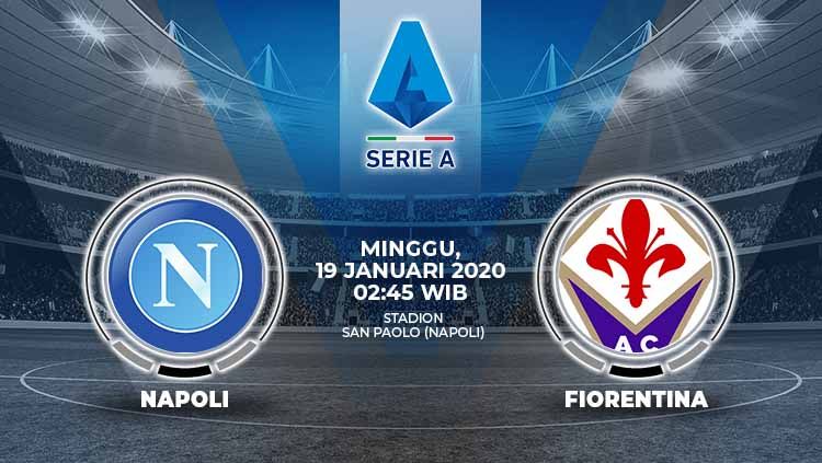 Berikut prediksi pertandingan Serie A Liga Italia antara Napoli vs Fiorentina, Minggu (19/01/20). Copyright: © Grafis:Ynt/Indosport.com