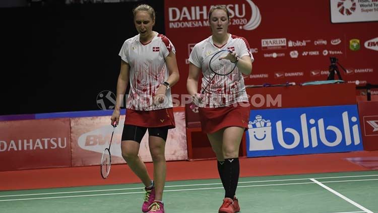 Maiken Fruergaard/Sara Thygesen, pasangan ganda putri terbaik Denmark.  Copyright: © Herry Ibrahim/INDOSPORT