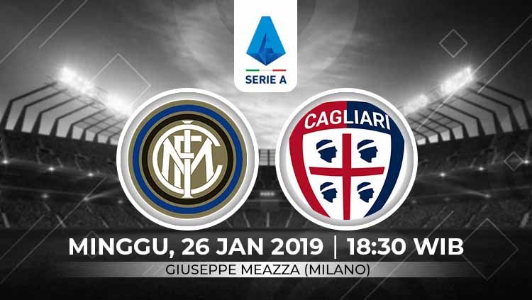 Prediksi pertandingan Serie A Italia antara Inter Milan vs Cagliari, sepertinya akan jadi momentum Nerazzurri untuk meraih kebangkitan. Copyright: © Grafis:Ynt/Indosport.com