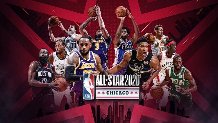 LeBron dan Giannis jadi kapten di NBA All-Star 2020. Copyright: © NBA