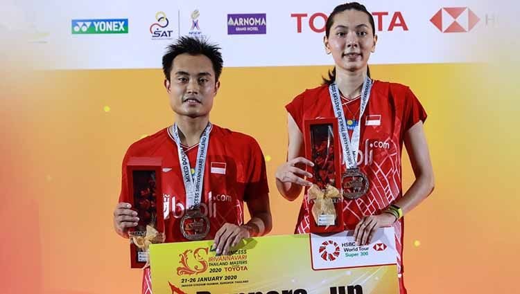 Ganda campuran Indonesia, Hafiz Faizal/Gloria Emanuelle Widjaja berhasil menggondol hadiah cukup fantastis usai menjadi runner-up di Thailand Masters 2020. Copyright: © Humas PBSI