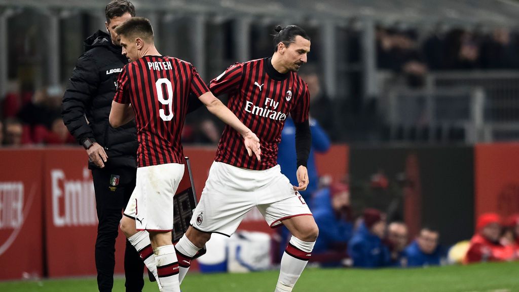 Nomor punggung 9 AC Milan sempat digunakan oleh Krzysztof Piatek Copyright: © Nicolò Campo/LightRocket via Getty Images