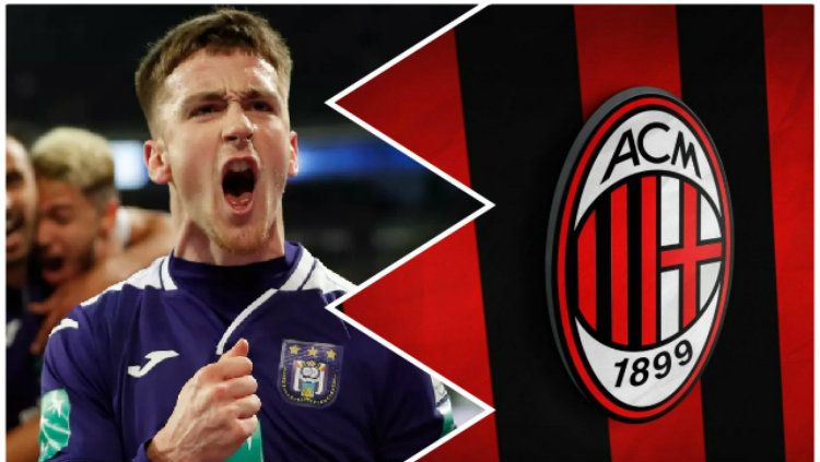 Klub Serie A, AC Milan tidak akan memperpanjang atau mempermanenkan kontran gelandang Anderlecht, Alexis Saelemaekers. Copyright: © Milan Talk