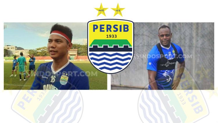 Achmad Jufriyanto dan Victor Igbonefo tampak tak mungkin bisa bersatu padu untuk memperkuat lini belakang klub Liga 1, Persib Bandung. Copyright: © INDOSPORT