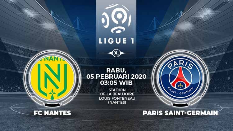 Prediksi pertandingan antara FC Nantes vs Paris Saint-Germain (Ligue 1). Copyright: © Grafis:Ynt/Soicaumienbac.cc