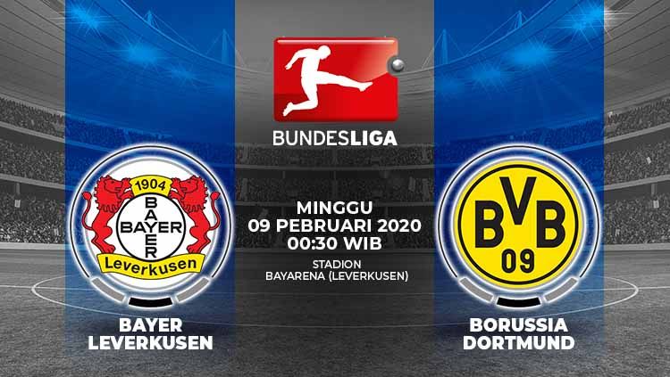 Bayer Leverkusen akan menjamu Borussia Dortmund dalam laga lanjutan Bundesliga Jerman pekan ke-21 yang akan berlangsung pada hari Minggu dini hari besok. Copyright: © INDOSPORT
