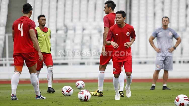 Klub Liga 1 Persija Jakarta baru akan memperkenalkan tim secara resmi usai mengikuti ajang Piala Gubernur Jatim 2020. Copyright: © Herry Ibrahim/INDOSPORT