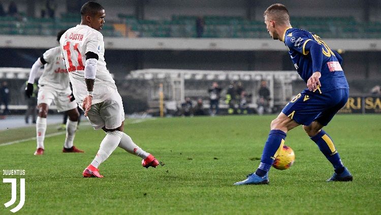 Pertandingan antara Verona vs Juventus pada pekan ke-23 Serie A Italia di Stadion Marc Antonio Bentegodi, Minggu (09/02/20) dini hari WIB. Copyright: © Twitter @juventusfcen