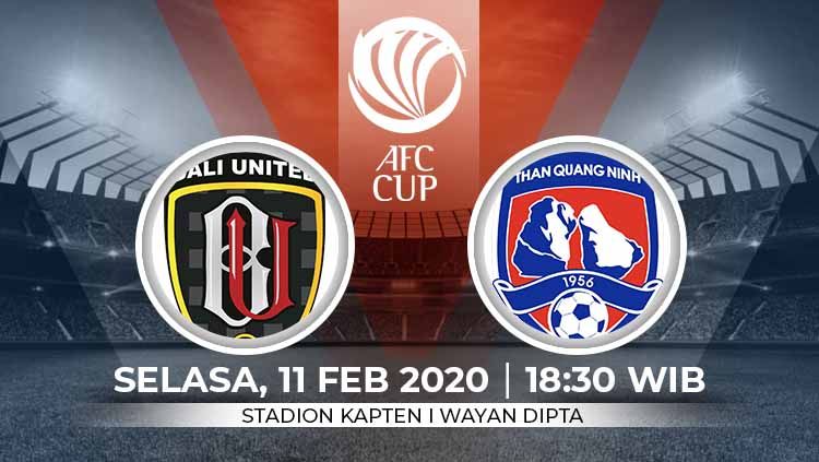 Jawara Liga 1 2019, Bali United akan mengawali langkah perdananya di Piala AFC 2020 dalam laga kualifikasi Grup G kontra Than Quang Ninh asal Vietnam. Copyright: © Grafis:Ynt/Indosport.com