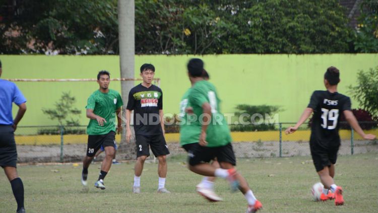 PSMS Medan diketahui menunda perkenalan pemain atau launching tim yang diagendakan dirangkai bersamaan dengan laga uji coba terakhir sebelum Liga 2 2020. Copyright: © Aldi Aulia Anwar/INDOSPORT