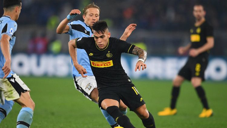 Massimo Moratti ingin Inter Milan merelakan kepergian Lautaro Martinez ke Barcelona. Copyright: © Twitter.com/@Inter