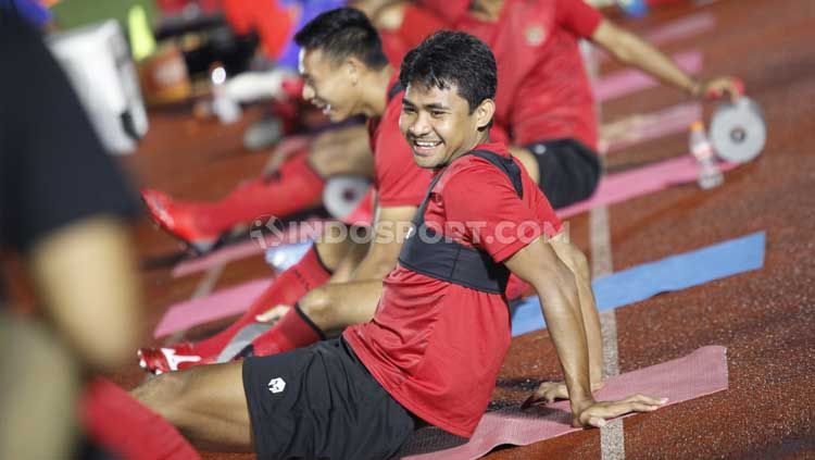 Pelatih Timnas Indonesia, Shin Tae-yong optimis Asnawi Mangkualam Bahar bisa bersaing di Liga Korea Selatan. Copyright: © Herry Ibrahim/INDOSPORT