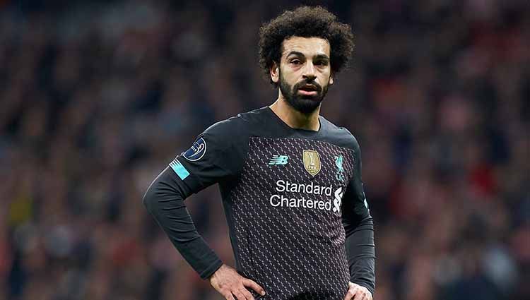 Bintang Liverpool, Mohamed Salah, dalam pertandingan Liga Inggris. Copyright: © Mateo Villalba/Quality Sport Images/Getty Images