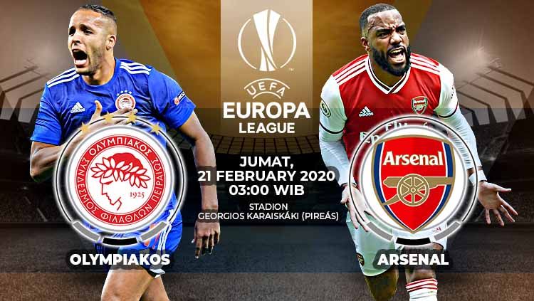 Link Live Streaming Pertandingan Liga Europa Olympiakos vs Arsenal Copyright: © Grafis:Yanto/Indosport.com