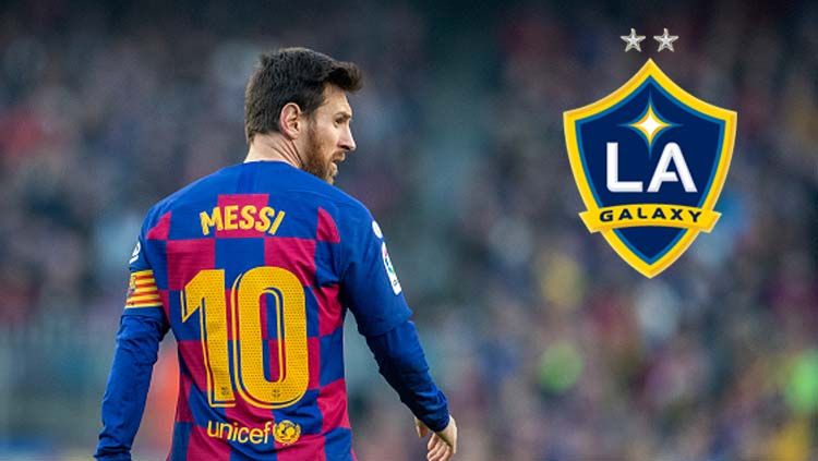 Pemain Barcelona, Lionel Messi, masih terus dikabarkan akan merapat ke klub Major League Soccer (MLS), La Galaxy. Copyright: © Tim Clayton/GettyImages