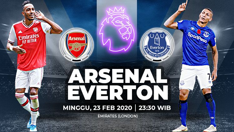Duel panas akan tersaji di Liga Inggris 2019-2020 pekan ke-27 saat Arsenal menjamu Everton di Stadion Emirates. Copyright: © Grafis:Yanto/Indosport.com