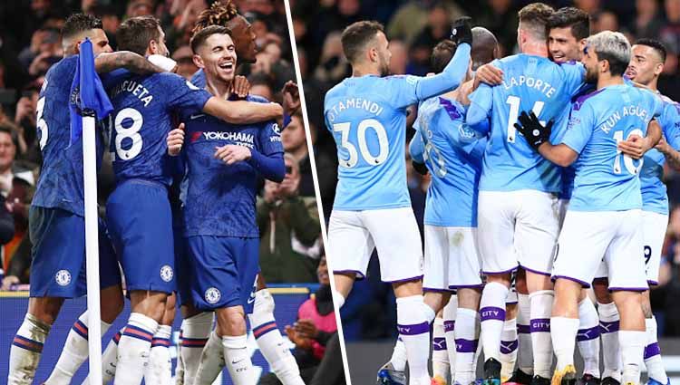 Chelsea sempat pecundangi Manchester City dua kali di dua kompetisi berbeda. Copyright: © Grafis: Yanto/Indosport.com