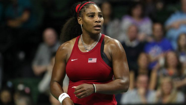 Pegulat asal Amerika Serikat, Bianca Belair menantang mantan petenis wanita nomor 1 dunia, Serena Williams untuk bertarung di arena WWE. Copyright: © Abbie Parr/Getty Images