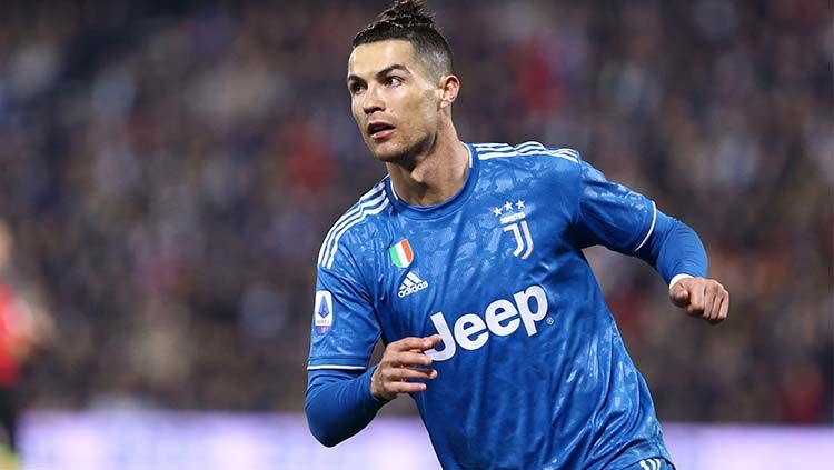 Cristiano Ronaldo nampaknya sudah punya penerus, yakni jebolan akademi Barcelona, Pablo Moreno. Copyright: © Marco Canoniero/LightRocket via Getty Images