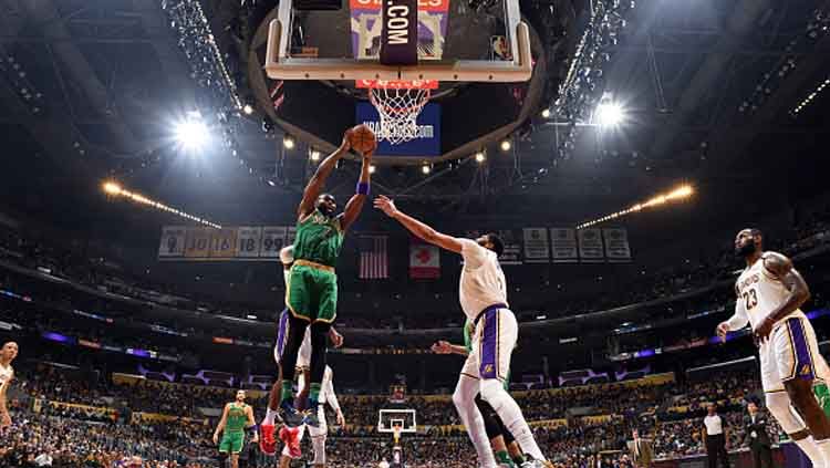 Pertandingan NBA 2019-2020 antara LA Lakers vs Boston Celtics Copyright: © Andrew D. Bernstein/GettyImages