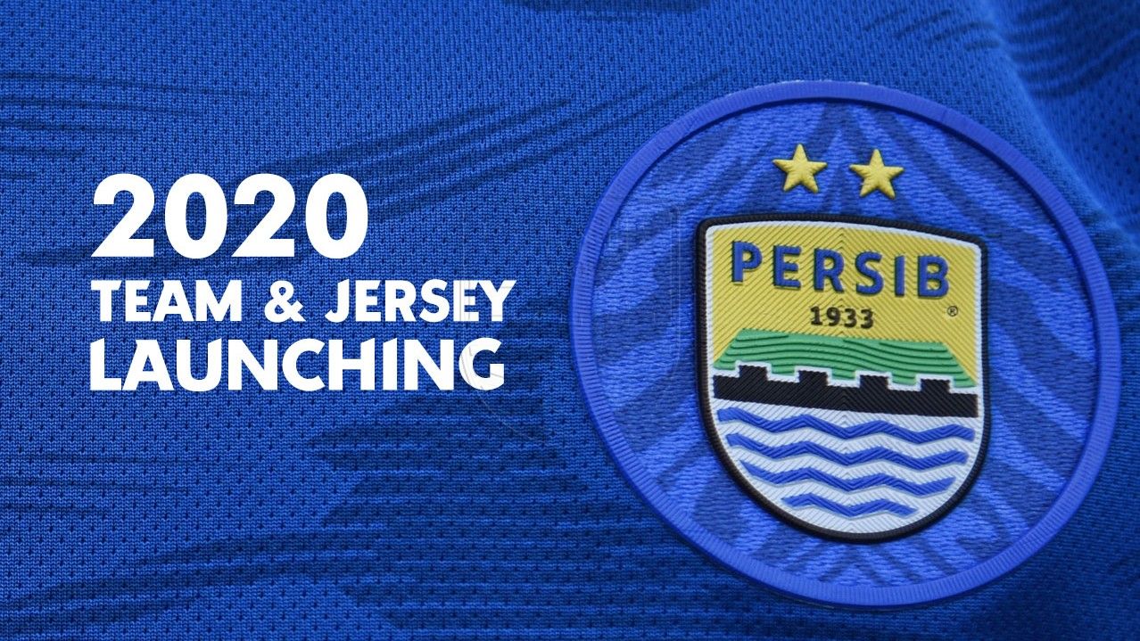 Tampilan jersey Persib Bandung di launching tim dan jersey untuk Liga 1 2020 beberapa waktu lalu. Copyright: © PERSIB.co.id/Derry Setiadi Nugraha