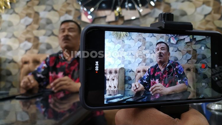 Komisaris PT Persib Bandung Bermartabat (PBB), Umuh Muchtar. Copyright: © Arif Rahman/INDOSPORT