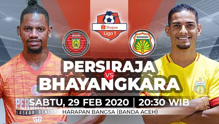 Persiraja Banda Aceh akan menjamu Bhayangkara FC dalam laga pembuka Liga 1 Indonesia yang akan digelar pada hari Sabtu (29/2/2020) pukul 20.30 WIB. Copyright: © Grafis: Yanto/Indosport.com