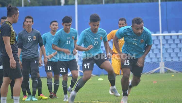 Sriwijaya FC dalam persiapannya untuk lanjutan Liga 2 2020 dipastikan harus angkat kaki dari Wisma Atlet Jakabaring Sport City (JSC). Copyright: © Muhammad Effendi/INDOSPORT